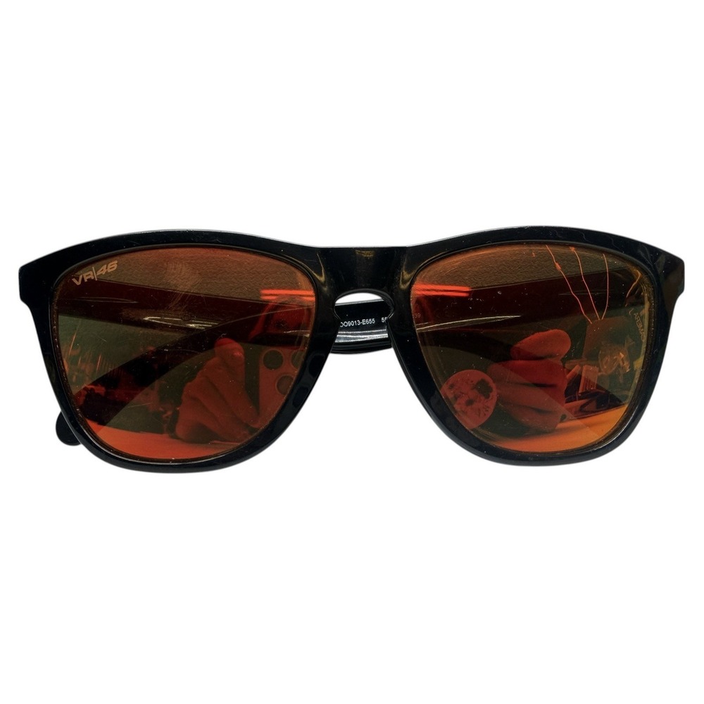 Oakley VR46 Sunglasses OO9013-E655 Black Frame‎ Orange Lens Valentino Rossi Rare
